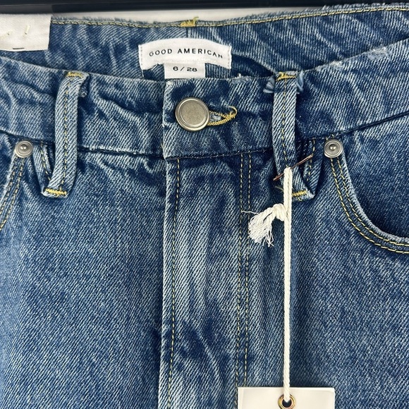 NWT Good American “Good Boy” Curvy Straight Leg Jeans - Picture 3 of 12
